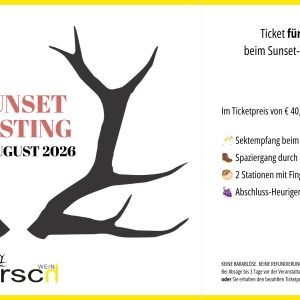Einmal-Ticket für Sunset-Tasting am 15. August 2026 freier Termin ohne Felder